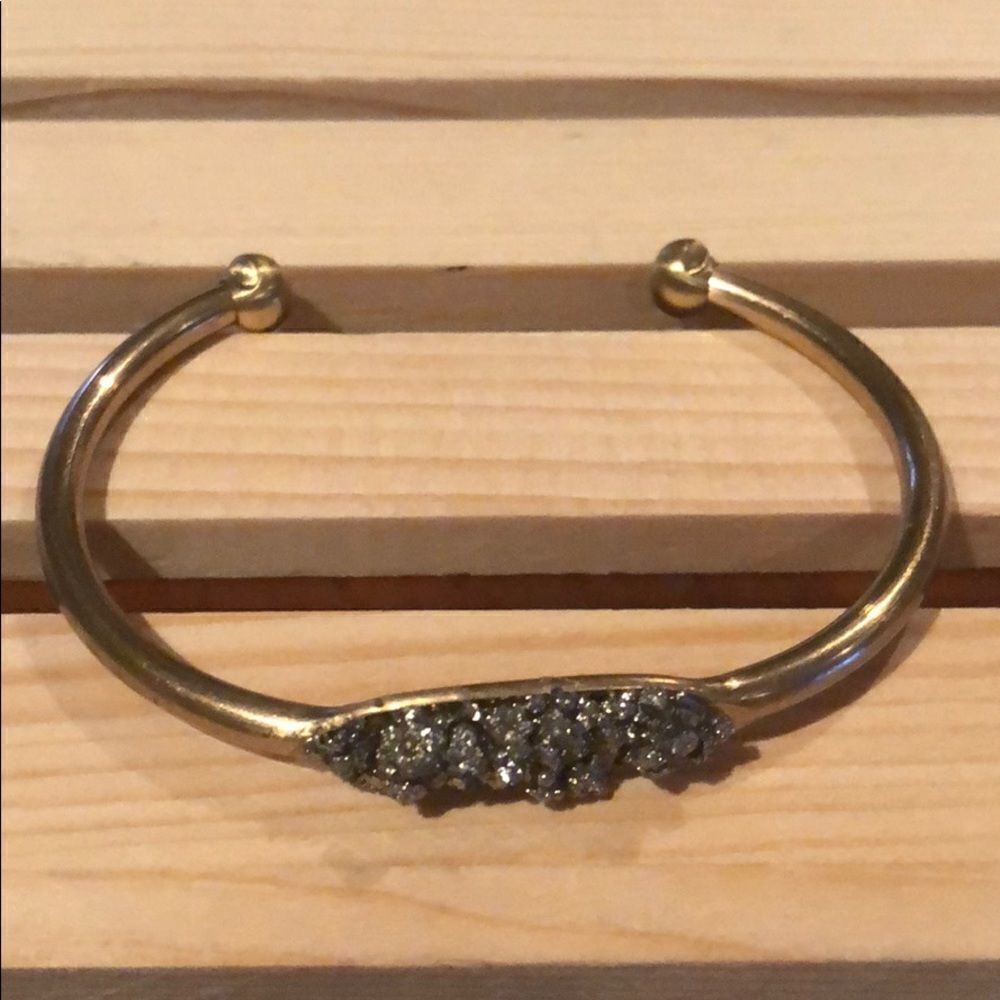Crushed Pyrite Cuff 